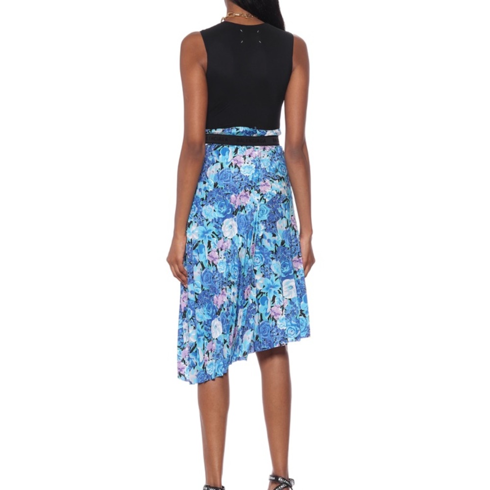BALENCIAGA Floral Pleated midi skirt - Picture 4 of 9